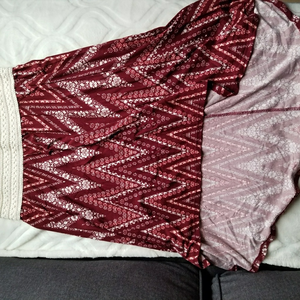 2 High low skirts
